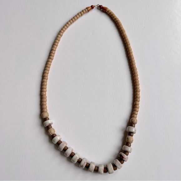 Cinnabrite Stone Lariat Necklace - Picture 3 of 6